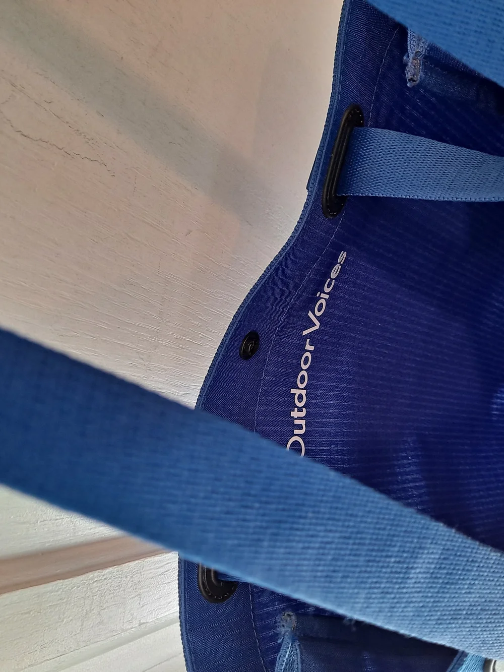 Outdoor Voices Blue 'Doing Things' Tote-Style Backpack Durable Weather Resistant